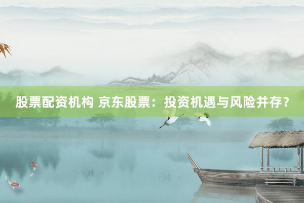 股票配资机构 京东股票：投资机遇与风险并存？
