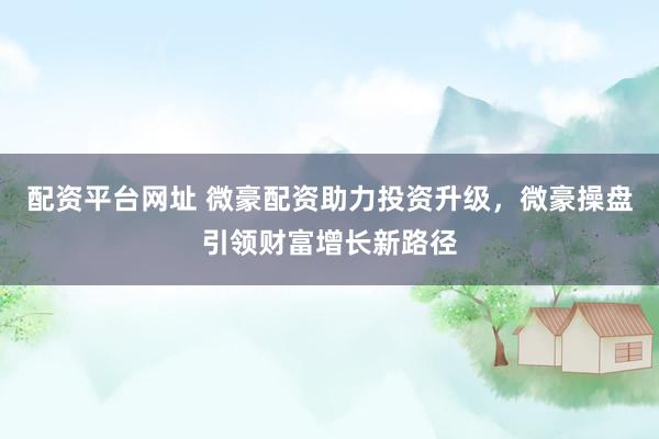 配资平台网址 微豪配资助力投资升级，微豪操盘引领财富增长新路径