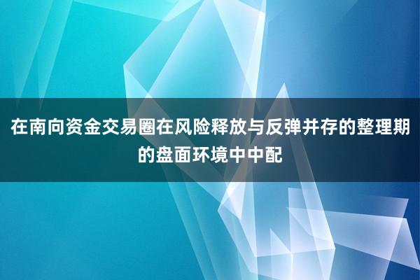 在南向资金交易圈在风险释放与反弹并存的整理期的盘面环境中中配